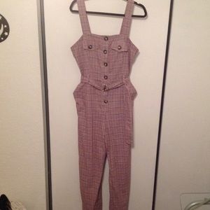Plaid Jumpsuit
